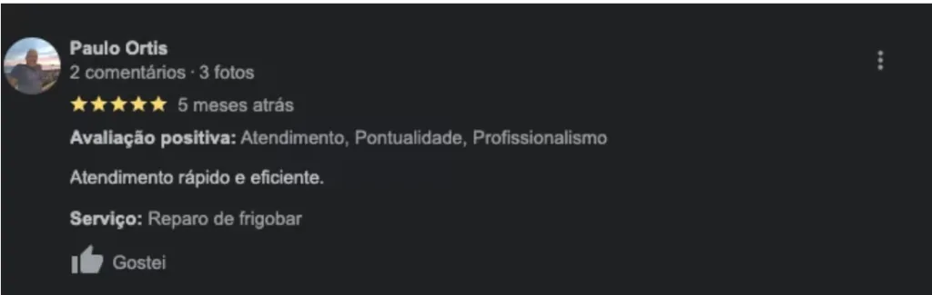 Depoimento de cliente